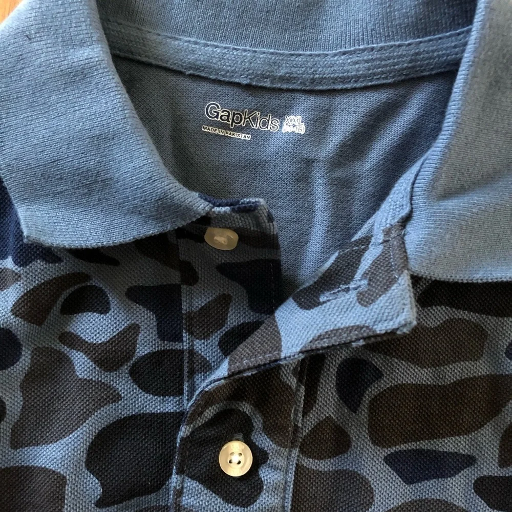 Gap Kids Polo T-Shirt for Boys Spread Collar XXL